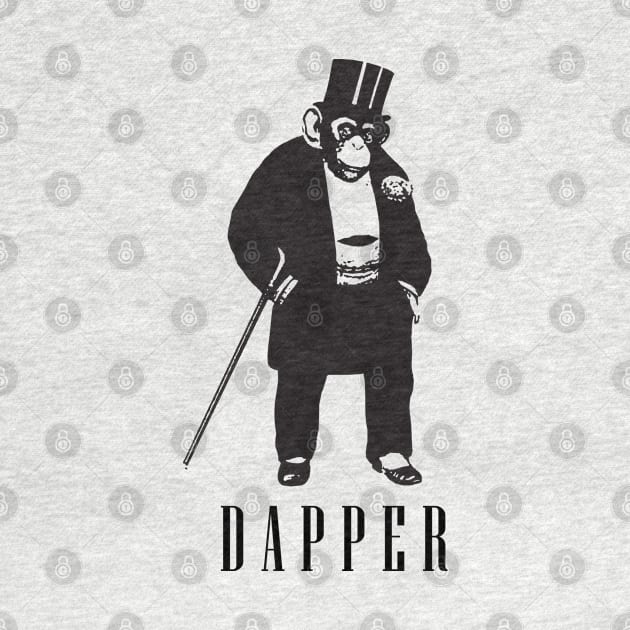 Dapper Chimp in a Monkey Suit and Top Hat Design by Jarecrow 